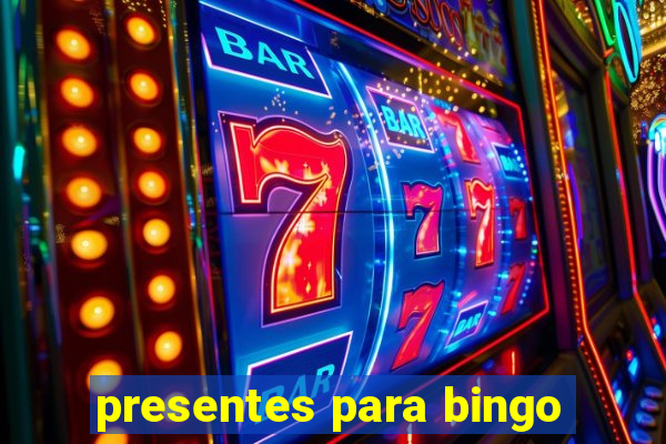 presentes para bingo